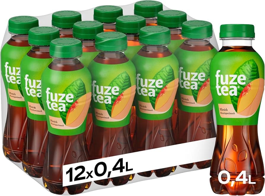 Fuze Tea Schwarzer Tee Pfirsich 12 x 0,4l