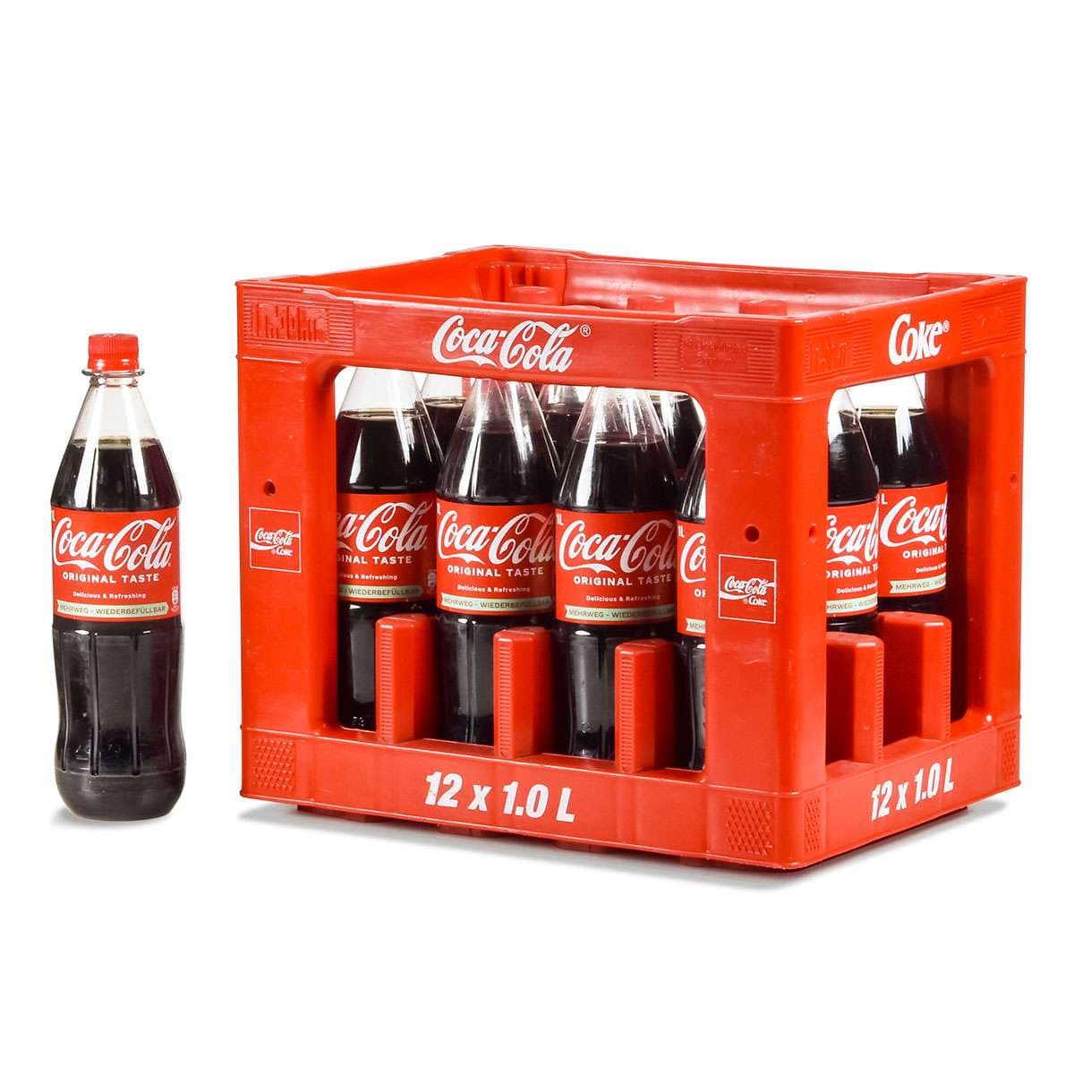 Coca Cola Kasten 12 x 1 l PET Mehrweg
