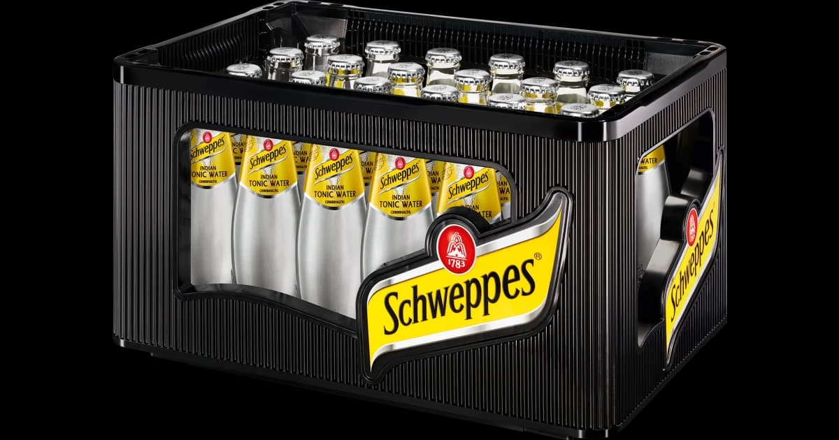 Schweppes Indian Tonic Water Kasten 24 x 0,2 l Glas